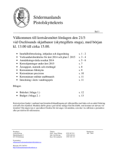 kretsmästare 2014 - Södermanlands Pistolskyttekrets