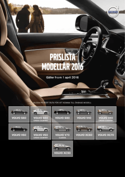 prislista modellår 2016