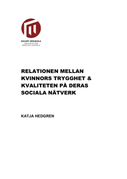 Hedgren, K., C-uppsats