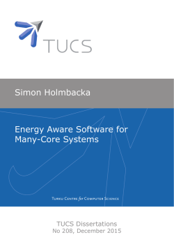 Energy aware software for many