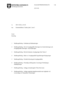 2015-10-20 Samhällsbyggnadsnämnden
