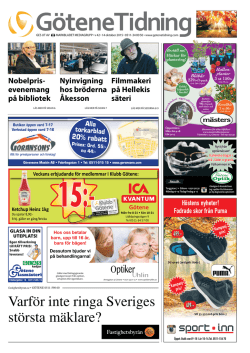 Vecka 42 - G&ouml;tene Tidning