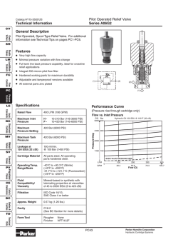 Pilot Operated Relief Valve Series A06G2 Technical Information