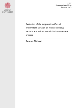 Evaluation of the suppressive effect of intermittent aeration on nitrite