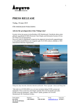 PRESS RELEASE