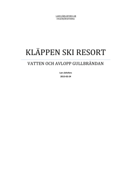 KLÄPPEN SKI RESORT