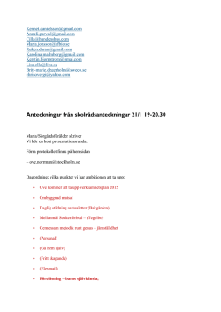Skolråd - 21 januari 2015(173 kB, pdf)