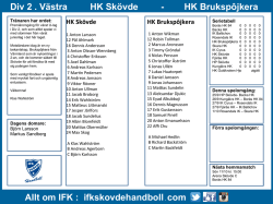 HK - Brukspôjkera - IFK Skövde Handboll