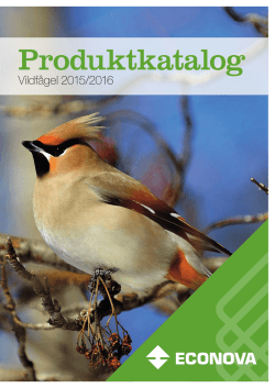 Vildfågel produktkatalog 2015/2016 (PDF 15,4 MB