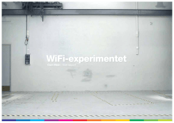 WiFi-experimentet