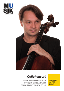Cellokonsert 12 februari