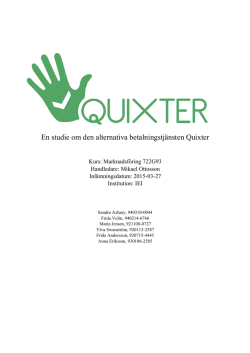 Grupp 27 - Quixter