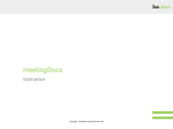 Instruktion för att använda meetingDocs.