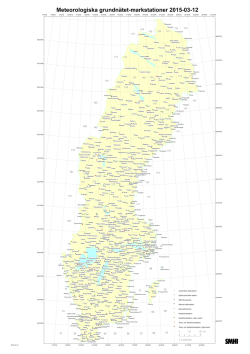 Stationskarta, meteorologiska grundnätet.
