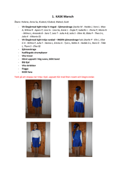 KASK Info - Klädbeskrivning nummer för nummer - 2015-04-17