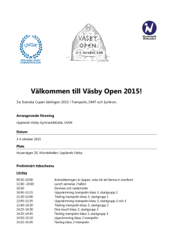 PM Väsby Open 2015