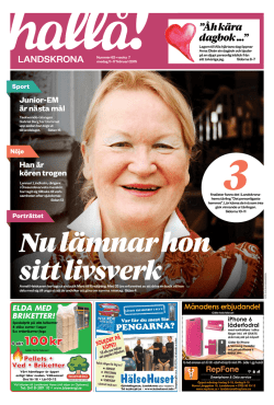 landskrona - Netpublicator
