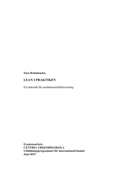 LEAN I PRAKTIKEN