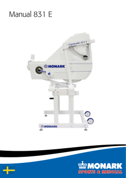 Manual 831 E - Fysiopartner AS
