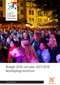 Budget 2016 och plan 2017