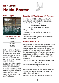 Nakisposten 1/2015