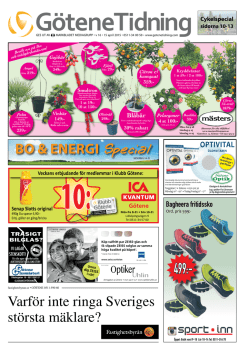 Vecka 16 - G&ouml;tene Tidning