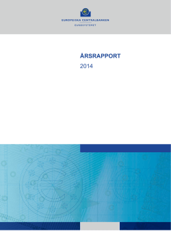 ECB Årsrapport 2014 - European Central Bank