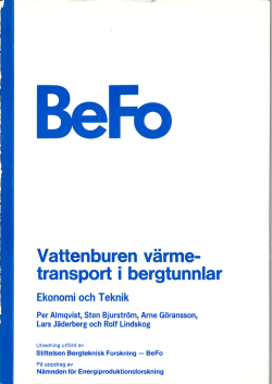 BeFo-Rapport40_1_77 - Stiftelsen Bergteknisk Forskning