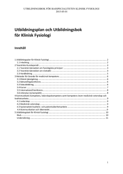 Utbildningsbok KF 20151206  - Svensk Förening för Klinisk
