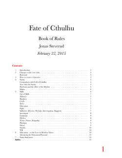 Fate of Cthulhu - The $Home of Muorji
