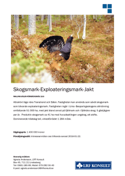 Skogsmark-Exploateringsmark-Jakt