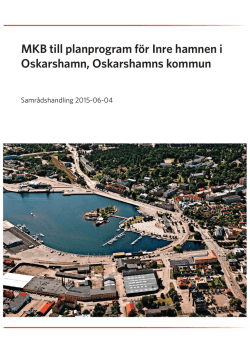 MKB till planprogram för Inre hamnen i Oskarshamn, Oskarshamns