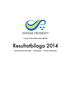 Resultatbilaga 2014