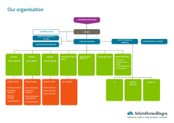 Organisationsskiss Arbetsförmedlingen