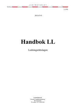 Handbok LL - Lantmäteriet