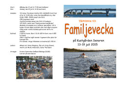 Folder Familjeläger - Kristen Samverkan Småland och Blekinge