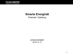 Smarta Energinät - Johanneberg Science Park