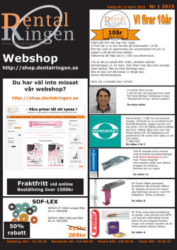 Webshop - Dentalringen AB