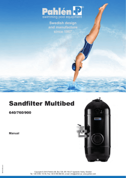 Sandfilter Multibed Sand filter Multibed