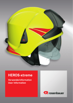 User Guide HEROS-xtreme Fire fighting helmet