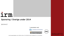 Sponsring i Sverige under 2014