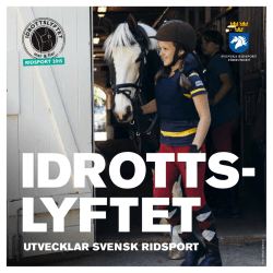 Broschyren 2015 - Svenska Ridsportförbundet