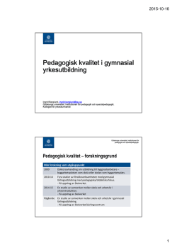 PDF-presentation – Ingrid Berglund