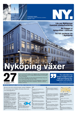 Läs om Nyköpings framtida stadsutveckling Nu bygger vi hyresrätter