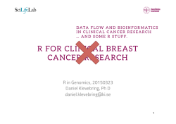 R FOR CLINICAL BREAST CANCER RESEARCH
