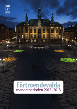 F&ouml;rtroendevalda mandatperioden 2015-2018