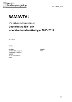 RAMAVTAL - Ålands landskapsregering