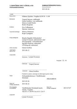 Protokoll 150526 - Vårdförbundet Sörmland