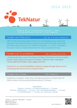 TekNatur/Projekt TekNatur/Sjukampen TekNatur/Cern