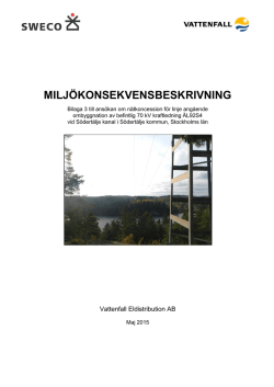 MILJÖKONSEKVENSBESKRIVNING - Energimarknadsinspektionen